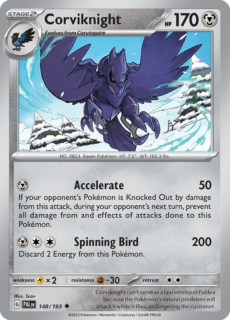 Corviknight 148/193 Uncommon | Paldea Evolved | Pokemon Card