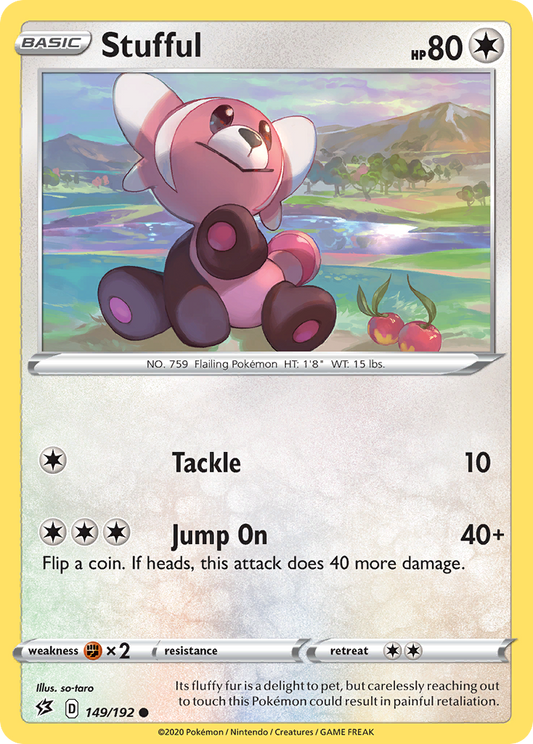 Stufful 149/192 Common | Rebel Clash | Pokemon Card