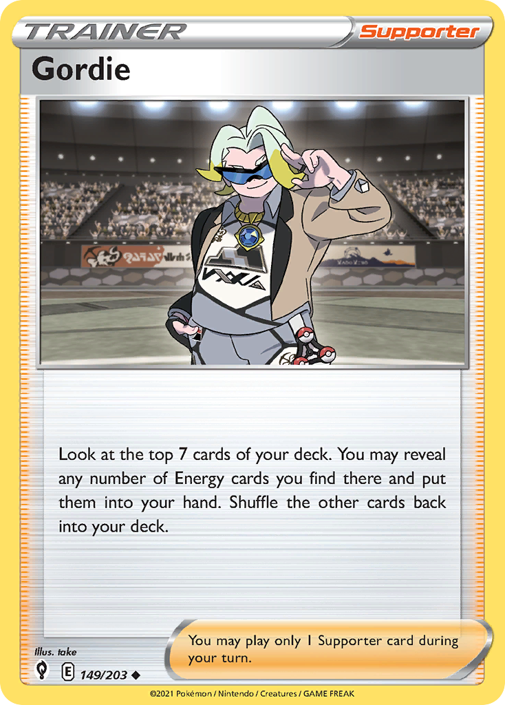 Gordie 149/203 Uncommon | Evolving Skies | Pokemon Card