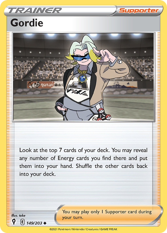 Gordie 149/203 Uncommon | Evolving Skies | Pokemon Card