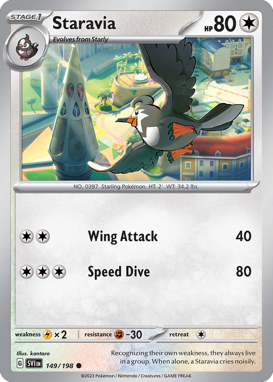 Staravia 149/198 Common | Scarlet & Violet | Pokemon Card