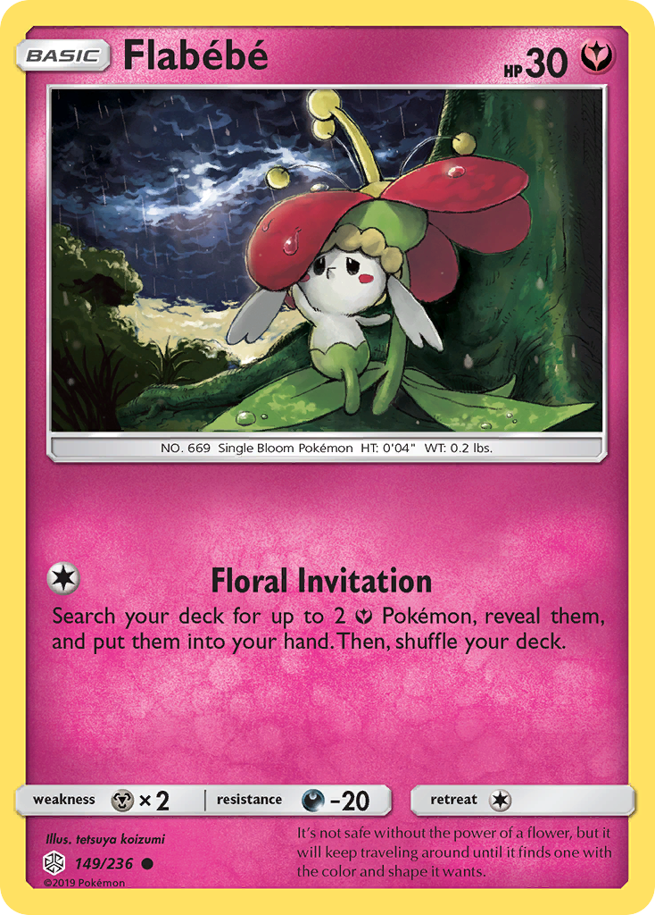 Flabébé 149/236 Common | Cosmic Eclipse | Pokemon Card