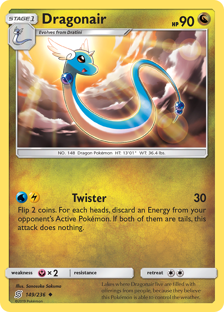 Dragonair 149/236 Uncommon | Unified Minds | Pokemon Card