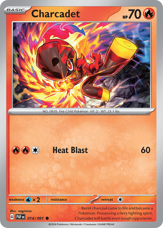 Charcadet 14/91 Common | Paldean Fates | Pokemon Card