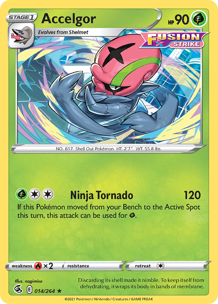 Accelgor 14/264 Rare Holo | Fusion Strike | Pokemon Card