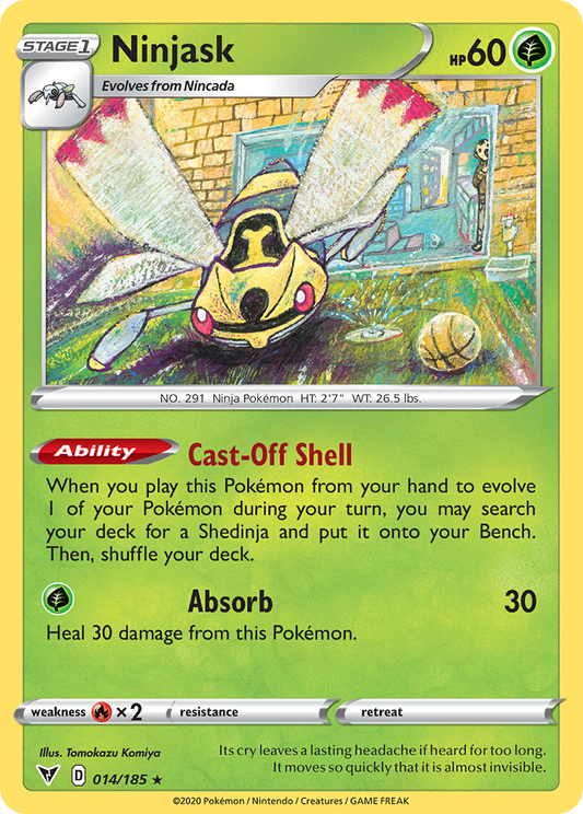 Ninjask 14/185 Rare | Vivid Voltage | Pokemon Card