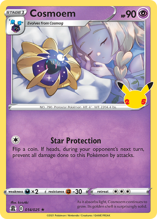 Cosmoem 14/25 Rare Holo | Celebrations | Pokemon Card