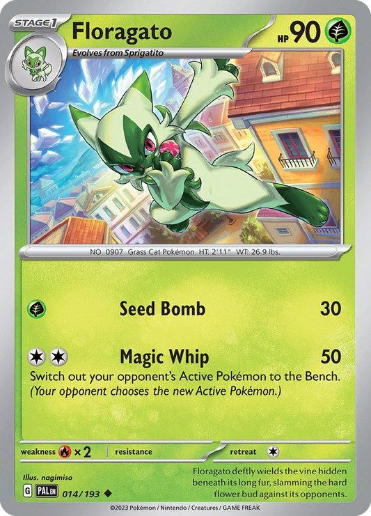 Floragato 14/193 Uncommon | Paldea Evolved | Pokemon Card