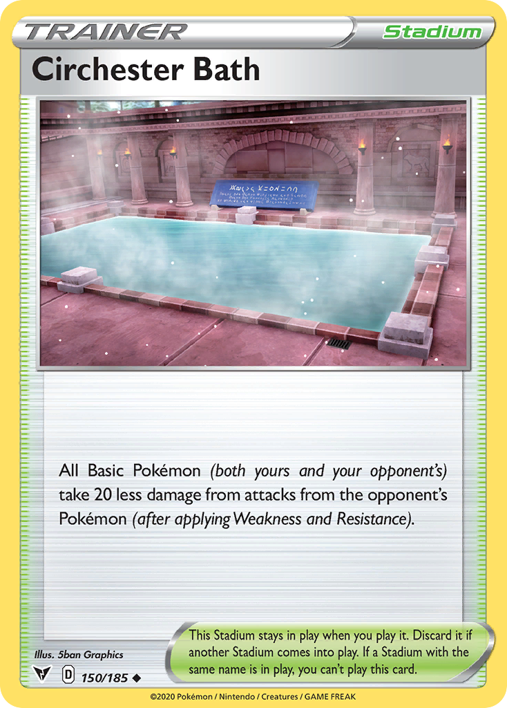 Circhester Bath 150/185 Uncommon | Vivid Voltage | Pokemon Card