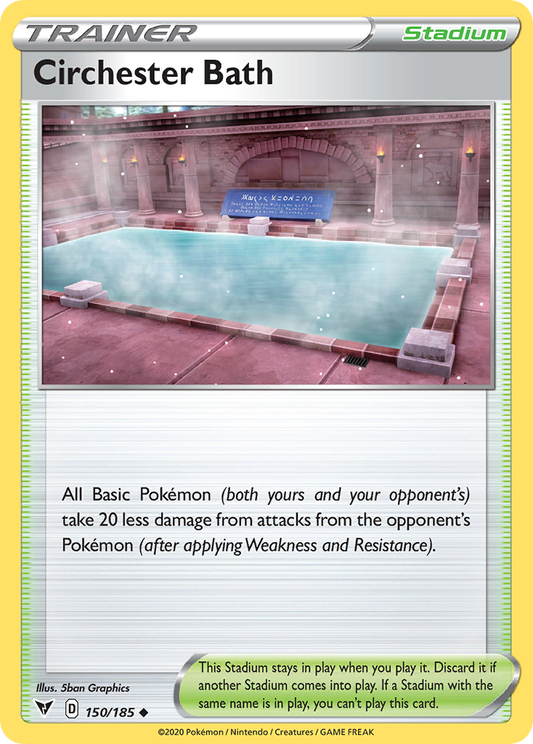 Circhester Bath 150/185 Uncommon | Vivid Voltage | Pokemon Card