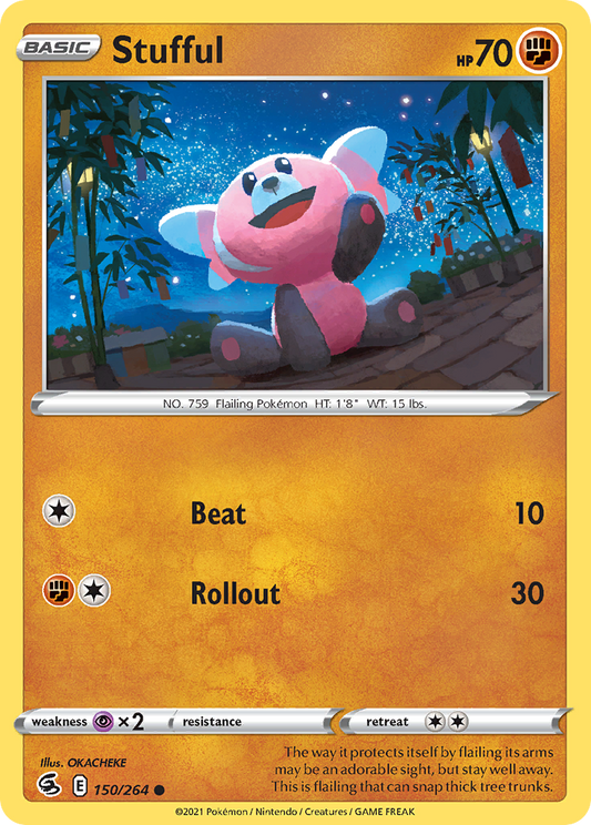 Stufful 150/264 Common | Fusion Strike | Pokemon Card