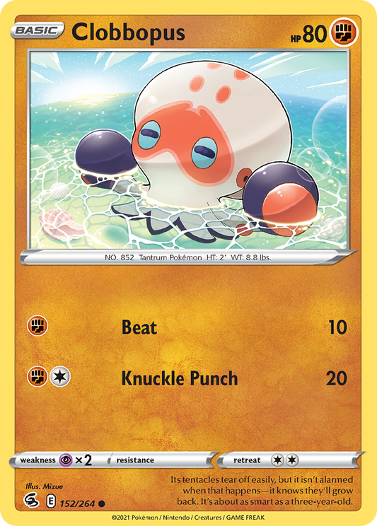 Clobbopus 152/264 Common | Fusion Strike | Pokemon Card