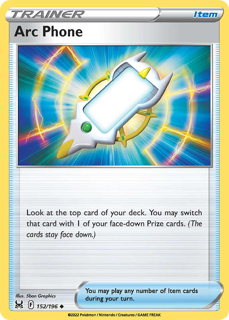 Arc Phone 152/196 Uncommon | Lost Origin | Pokemon Card