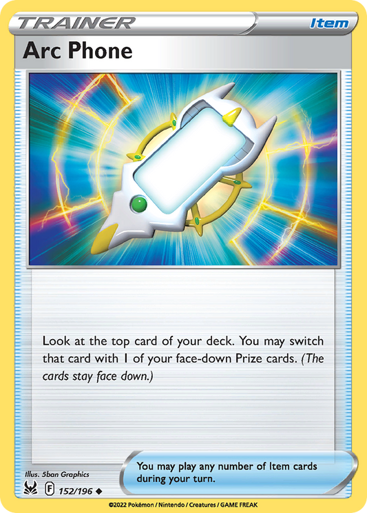 Arc Phone 152/196 Uncommon | Lost Origin | Pokemon Card