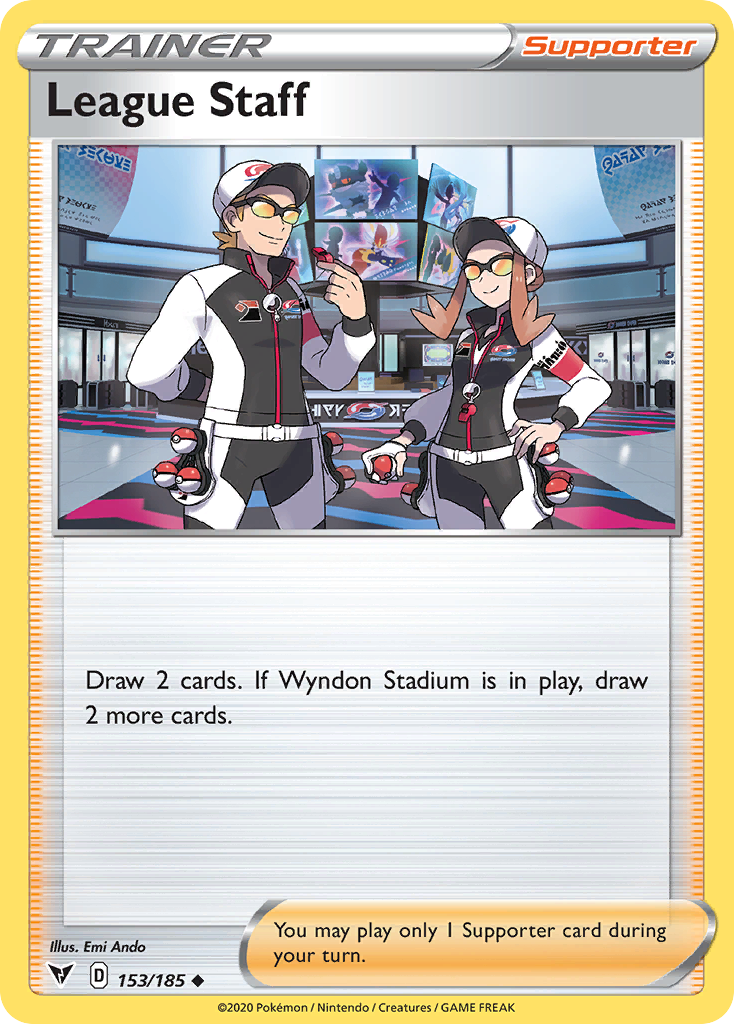 League Staff 153/185 Uncommon | Vivid Voltage | Pokemon Card