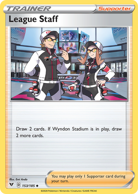 League Staff 153/185 Uncommon | Vivid Voltage | Pokemon Card