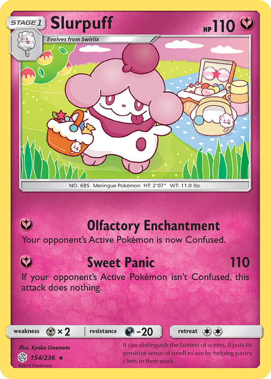 Slurpuff 154/236 Rare | Cosmic Eclipse | Pokemon Card