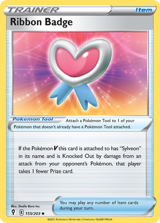 Ribbon Badge 155/203 Uncommon | Evolving Skies | Pokemon Card