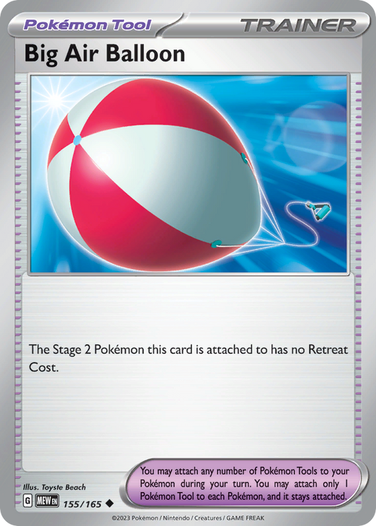 Big Air Balloon 155/165 Uncommon | 151 | Pokemon Card