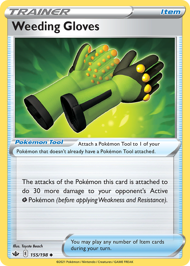 Weeding Gloves 155/198 Uncommon | Chilling Reign | Pokemon Card