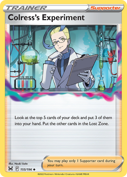 Colress's Experiment 155/196 Uncommon | Lost Origin | Pokemon Card