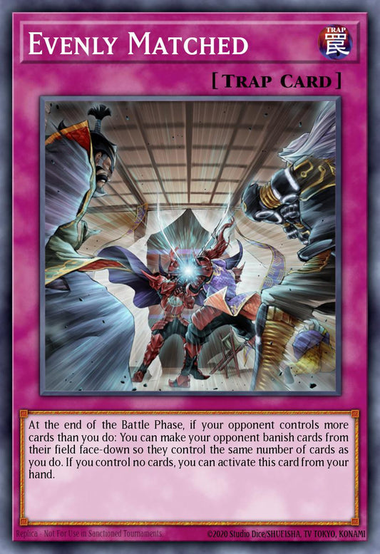 Evenly Matched - RA01-EN074 Platinum Rare | Yu-Gi-Oh! Card