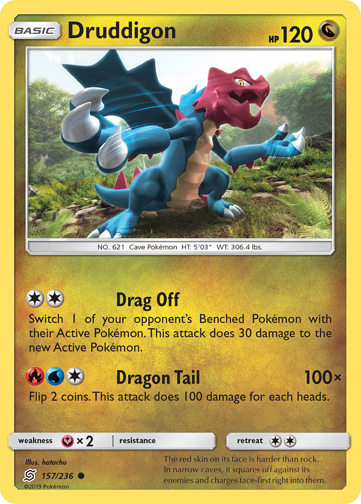 Druddigon 157/236 Common | Unified Minds | Pokemon Card