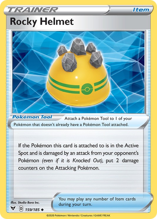 Rocky Helmet 159/185 Uncommon | Vivid Voltage | Pokemon Card