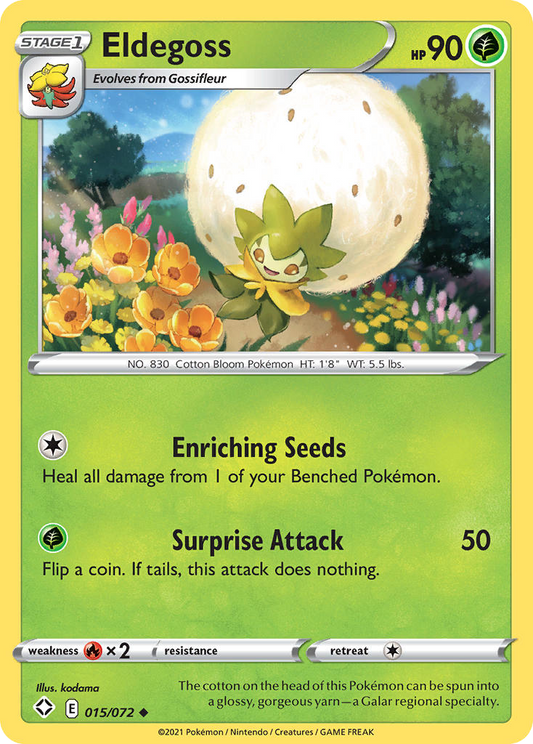 Eldegoss 15/72 Uncommon | Shining Fates | Pokemon Card