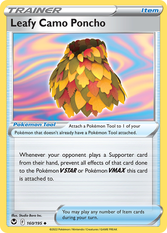 Leafy Camo Poncho 160/195 Uncommon | Silver Tempest | Pokemon Card