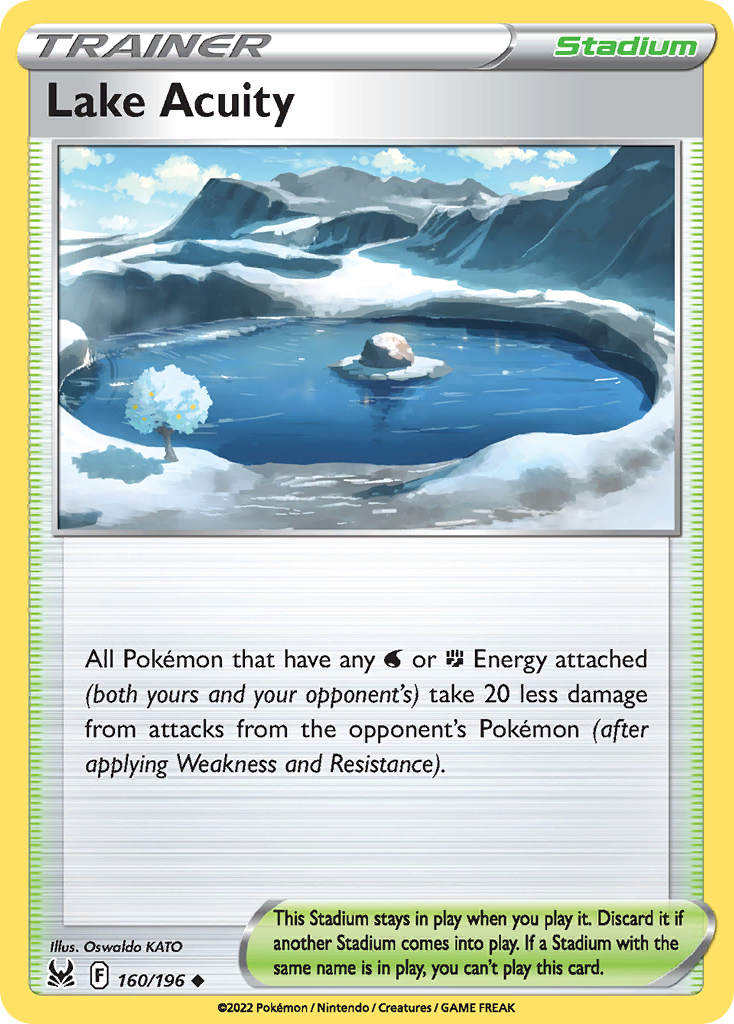 Lake Acuity 160/196 Uncommon | Lost Origin | Pokemon Card