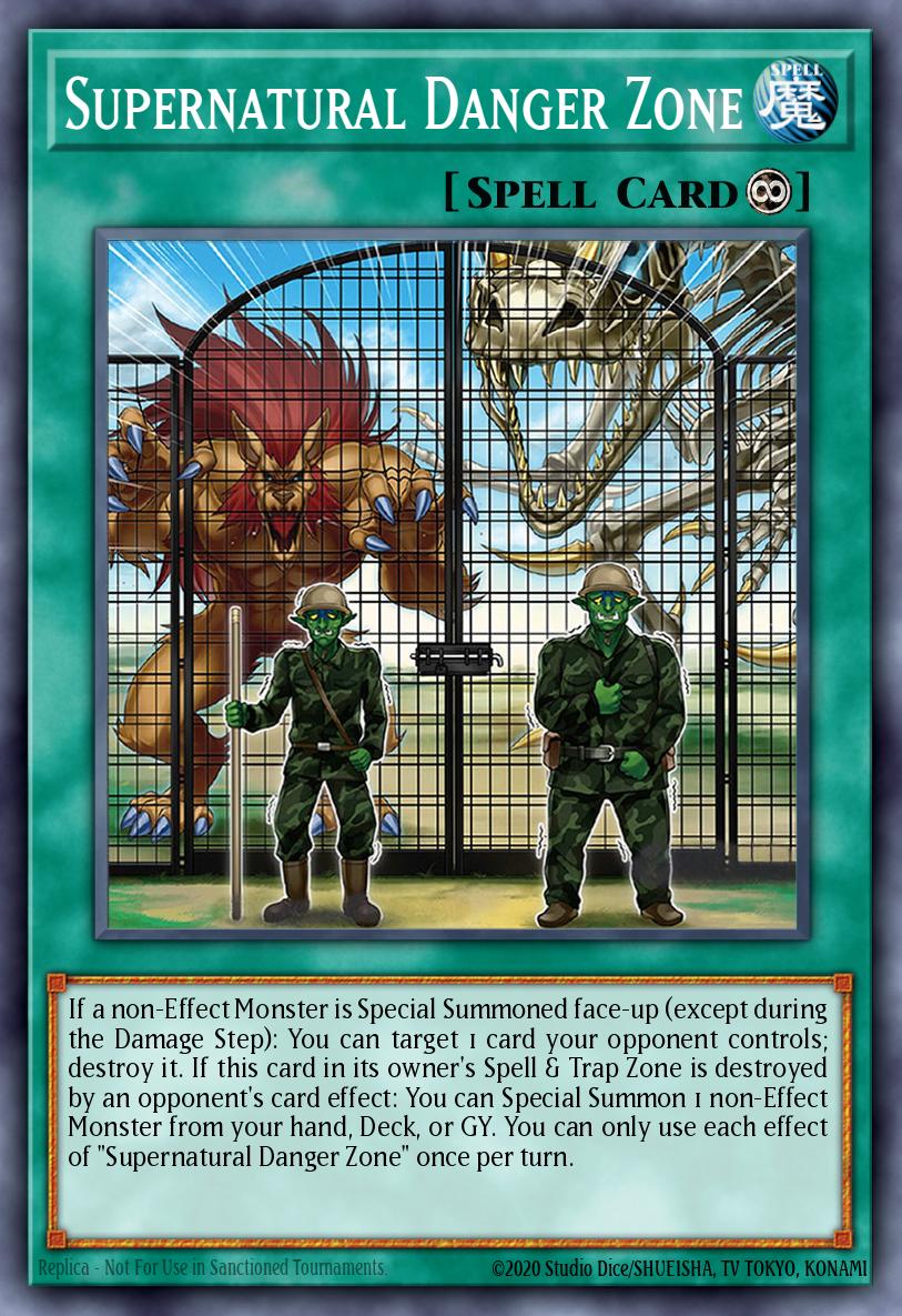 Supernatural Danger Zone - BODE-EN067 Super Rare | Yu-Gi-Oh! Card