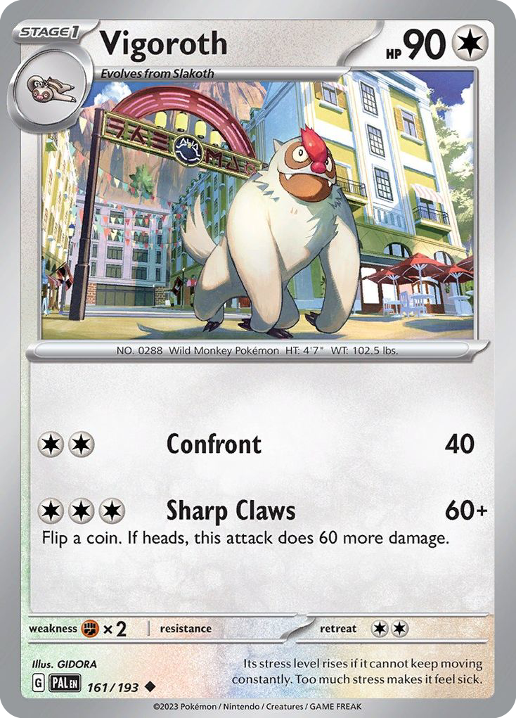 Vigoroth 161/193 Uncommon | Paldea Evolved | Pokemon Card