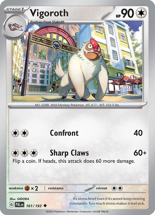 Vigoroth 161/193 Uncommon | Paldea Evolved | Pokemon Card