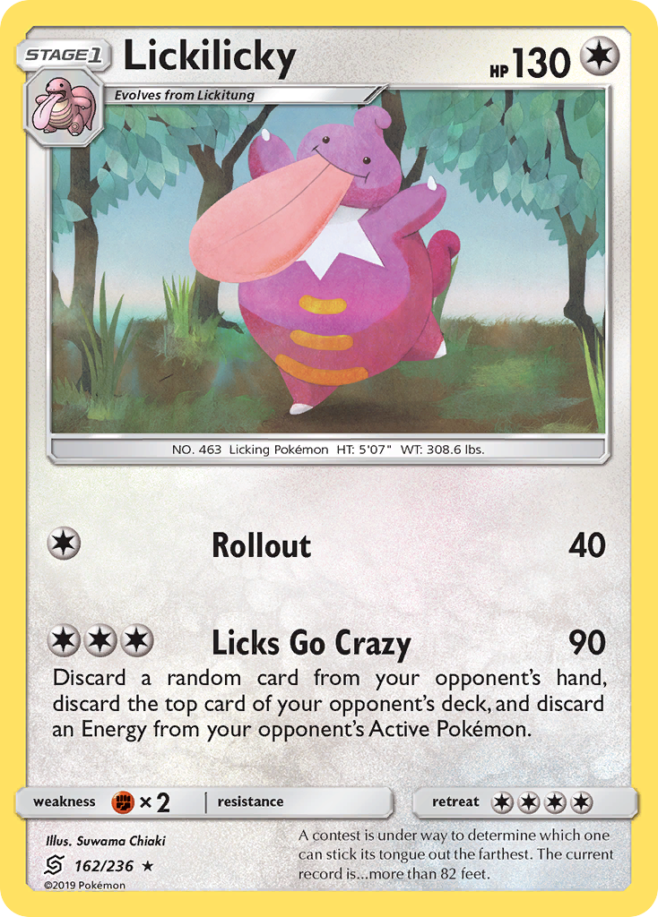 Lickilicky 162/236 Rare | Unified Minds | Pokemon Card