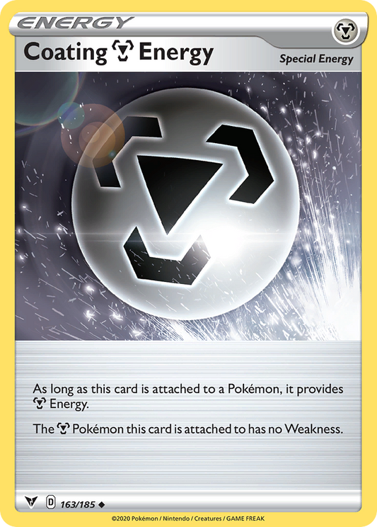 Coating Metal Energy 163/185 Uncommon | Vivid Voltage | Pokemon Card