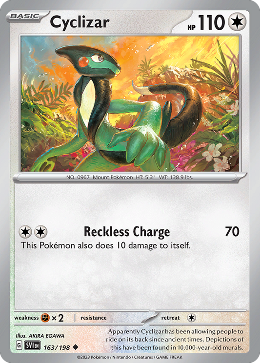 Cyclizar 163/198 Uncommon | Scarlet & Violet | Pokemon Card