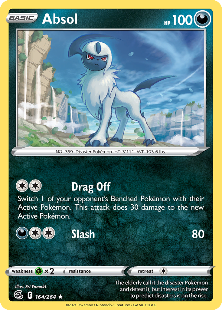 Absol 164/264 Rare | Fusion Strike | Pokemon Card