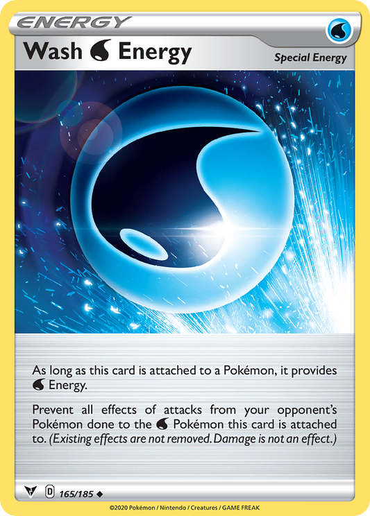 Wash Water Energy 165/185 Uncommon | Vivid Voltage | Pokemon Card