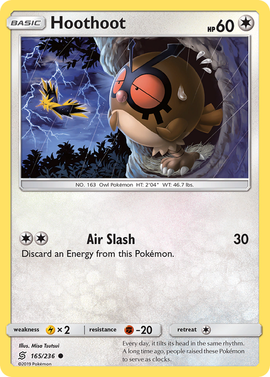 Hoothoot 165/236 Common | Unified Minds | Pokemon Card