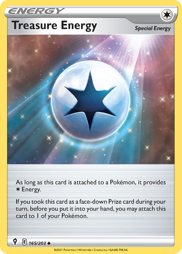 Treasure Energy 165/203 Uncommon | Evolving Skies | Pokemon Card