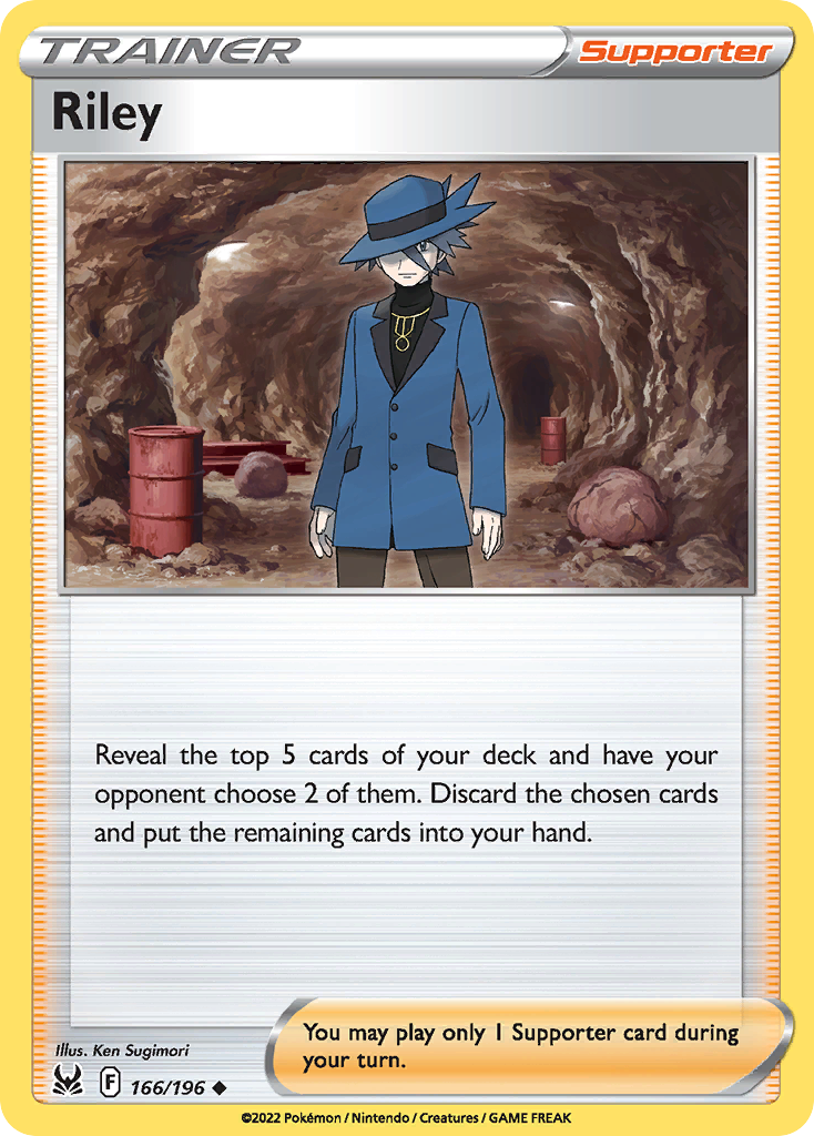 Riley 166/196 Uncommon | Lost Origin | Pokemon Card