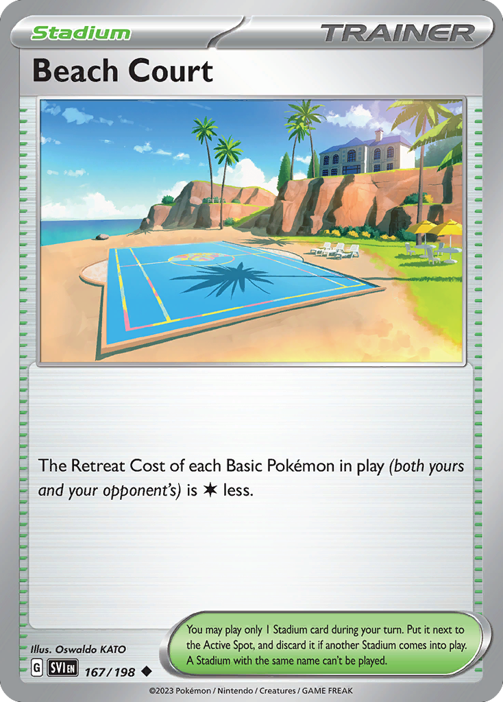 Beach Court 167/198 Uncommon | Scarlet & Violet | Pokemon Card