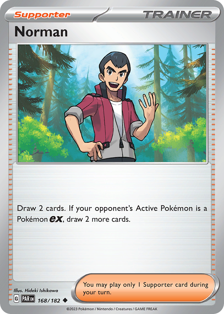 Norman 168/182 Uncommon | Paradox Rift | Pokemon Card