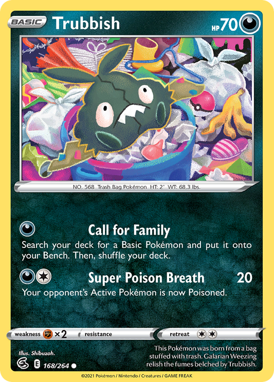 Trubbish 168/264 Common | Fusion Strike | Pokemon Card