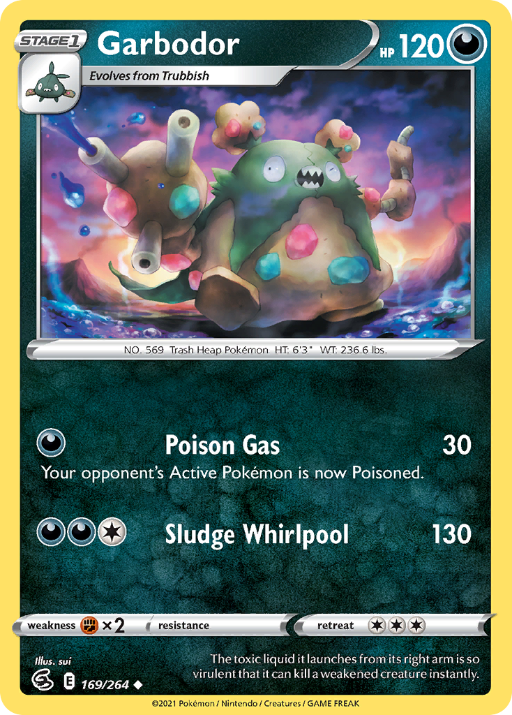 Garbodor 169/264 Uncommon | Fusion Strike | Pokemon Card