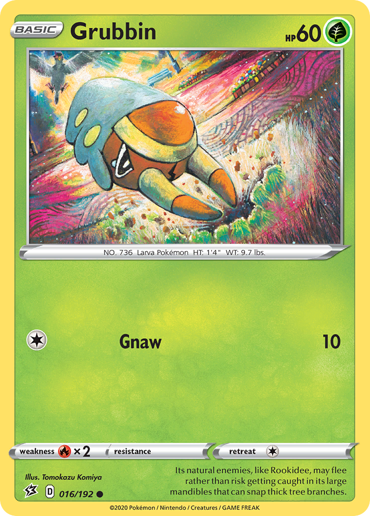 Grubbin 16/192 Common | Rebel Clash | Pokemon Card