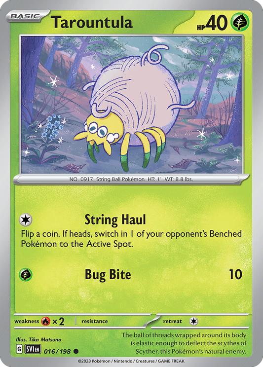 Tarountula 16/198 Common | Scarlet & Violet | Pokemon Card