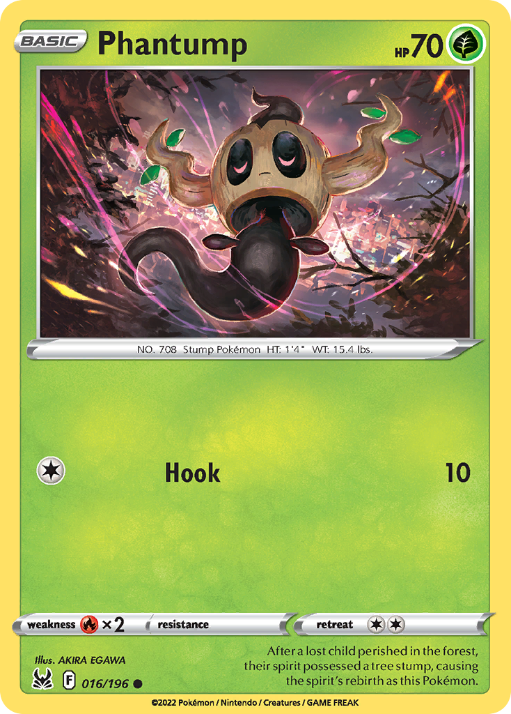 Phantump 16/196 Common | Lost Origin | Pokemon Card