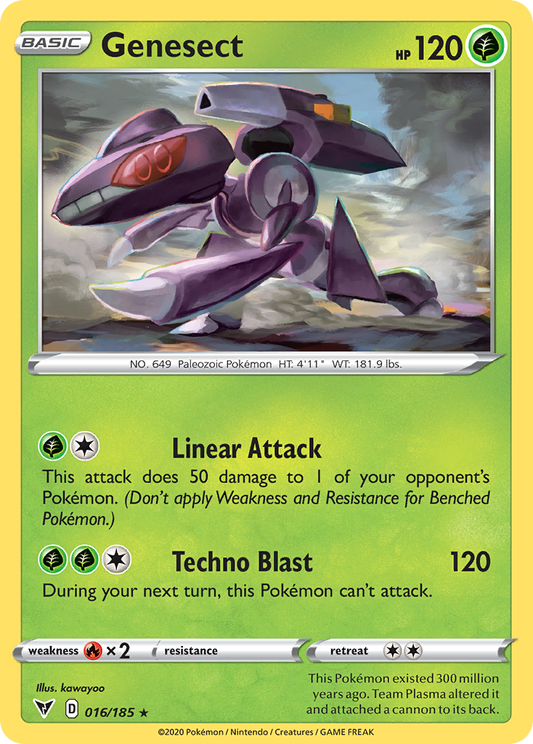 Genesect 16/185 Rare Holo | Vivid Voltage | Pokemon Card